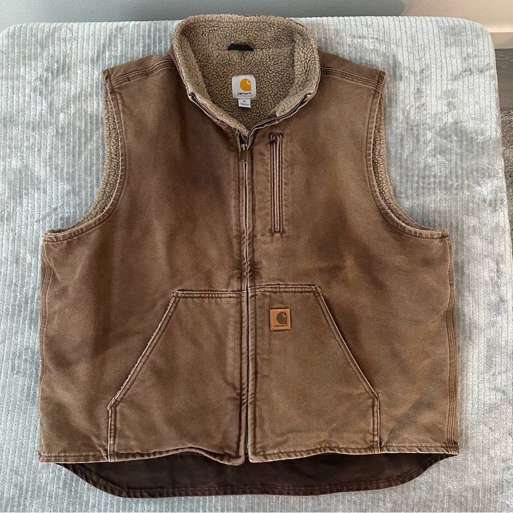 Men’s Vintage Carhartt Duck Lined Vest size XL